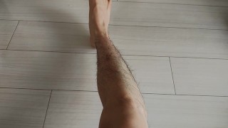 【セルフSM】買ってきたムチで自分の脚を試し打ちしてみた (Self M&S Play! I Whip My Leg!!)