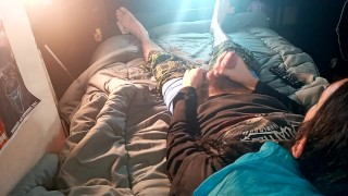 Male Solo Cum Eating 41 (Back Angle)
