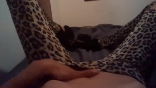 Skinny girl touch herself