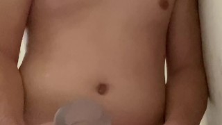 WATCH ME STROKE MY BIG COCK IN THE SHOWER!!!!