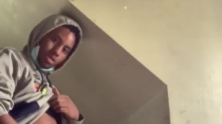 St8 Guy Jerks-off till He Nuts at Construction site(got caught) 