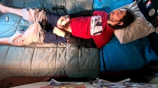Male Solo Cum Eating 43 (Up Angle)