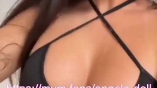 Angela Doll - Subscriber challenge : I suck him and leave the room with his cum on my face