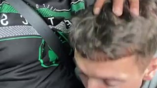 Big Dick Blowjob On Highway With HUGE CUMSHOTS