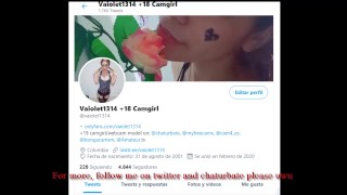 Dancing in front of the webcam while I undress and show my ass - Vaiolet1314 Chaturbate