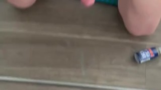 Jerking my load all over my mirror