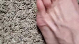 On the Floor and Ready to Suck Gia Love's Toes