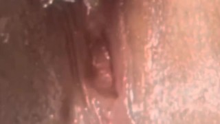 Perfect pussy squirting with multiple orgasms while massaging clit!