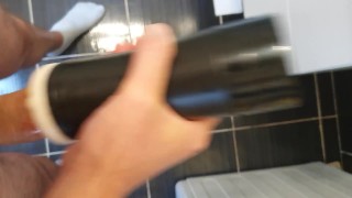 Fucking my pocket pussy and cumming