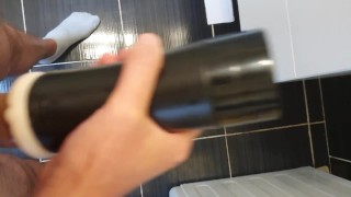 Fucking my pocket pussy and cumming