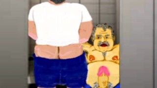 cartoon Gaybear: Cruising en aseos publicos (capitulo2 parte2) "Joseph&Thomas"