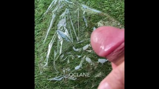 masterbating outside