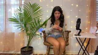 ASMR Leg Dry brushing, Massage, Oil | Self Care tease