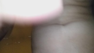 boy touches himself while showing his cock and ass