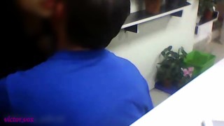 The Plumber Wants To Fuck The Salesman At The Point Of Sale
