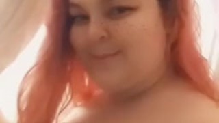 Cute Fat Girl takes a Shower Continued...