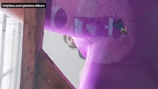 Debora shrinks, and do buutcrush underglass on her boyfriend's lover