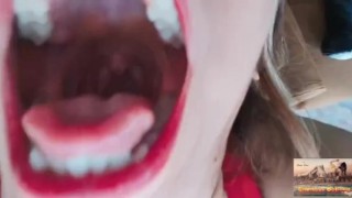 Step-mom Debora tease and do buttcrush to her tiny step son POV -Full video