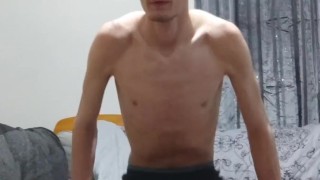 Skinny lad rides the hell out of his teddy bear asmr