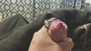 Chubby gay boy shoots a load