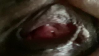 Real CLOSE UP pussy play with MOANING