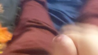 Chubby Guy Cums on a Hot Summers Evening