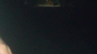 Just a quick piss in the park at night - uncut