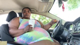 Ssbbw Stuffed Belly Stuffed N Car