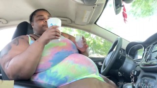 Ssbbw Stuffed Belly Stuffed N Car