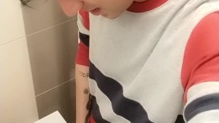 Lazy to go to the toilet , so I piss to the sink