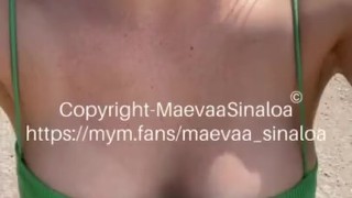 Maevaa Sinaloa - Me fais baisée et prend du sperme sur le visage au milieu d’une route avec voyeurs