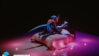 Dragon Hybrid and Flamedramon GAY 2 v2