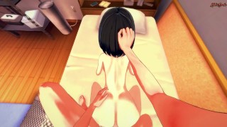 POV fucking Kanade Sakurada and cumming in her ass - Castle Town Dandelion Hentai.