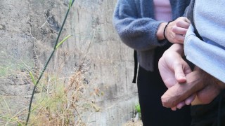 She touch my dick when I pee