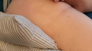 Slut fucks her ass with vibrator 