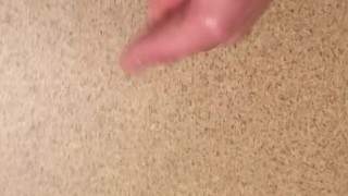 squirting all over the bathroom counter - cum shot