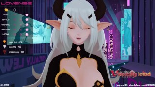  VTUBER CAVES & BEGS TO LET HER CUM (Chaturbate 06/05/21)