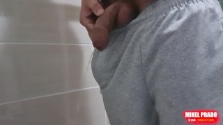 Pissing boy - uncircumcised cock