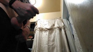 Jerking off in hallway