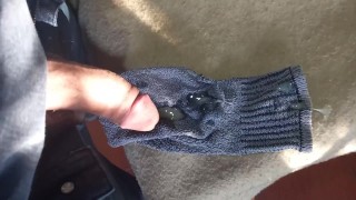 Gran Verga Eyaculando largando Leche en Camara Lenta Sobre media Sucia