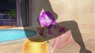 3D HENTAI Cute elf loves to suck your cock