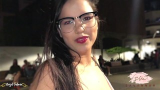 My Friend controls my orgasm with the lush of lovense in a public park and I make a great squirt
