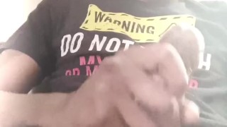Woke up needing a good nut *BBC masturbation/cum*