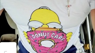 AMPUTEE GUY in the car