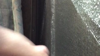 masturbation to outside from the window
