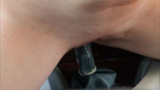 My Sexy Redhead Wife Fucks Herself With Gear Shifter and Sucks My Cock