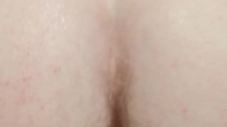 Making my sissy boi ass stretch around my strap-on