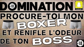 SNIFF L'ODEUR DES COUILLES DE TON BOSS - DOMINATION Français