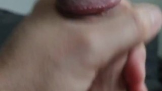 Aftershower huge cumshot