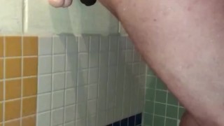 Fantasy-Wish my wife would join me in this public shower Sucking & Fucking Ass to Mouth with Dildos 
